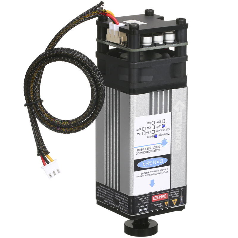 Image of Geevorks 20W Lasermodul 450 nm Gravurkopf Einstellbare Brennweite Hoch präzis - Decdeal