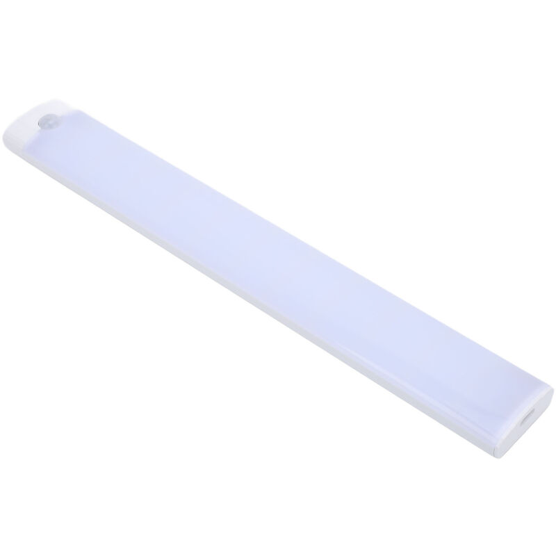 Decdeal Lumière de placard LED avec détecteur de mouvement, 3 couleurs, variable, alimentée par batterie, Rechargeable par USB, sous-meuble pour