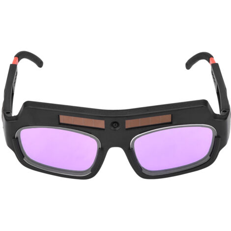 Decdeal Lunettes de soudage automatiques à énergie solaire - Protection UV professionnelle pour soudage à l'argon