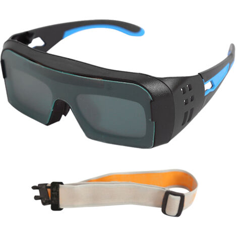 Decdeal Lunettes de Soudure Auto-Obscurcissantes Solaires - Protection UV/Lumière anti-brillante - Pour Soudage à l'Arc & TIG - Réglage Automatique