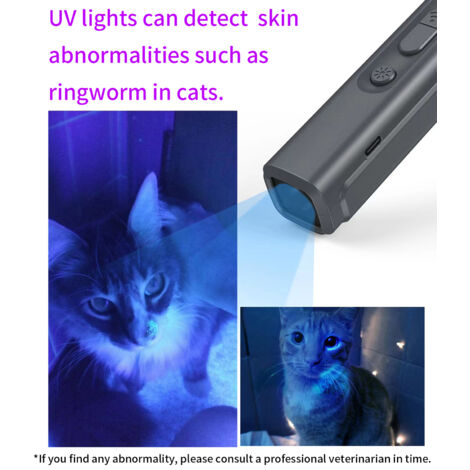 Decdeal Repocher pour chien ultrasonique USB Dispositif de conduite rechargeable Traineur portable Antiboyage avec indicateur LED Lanyard