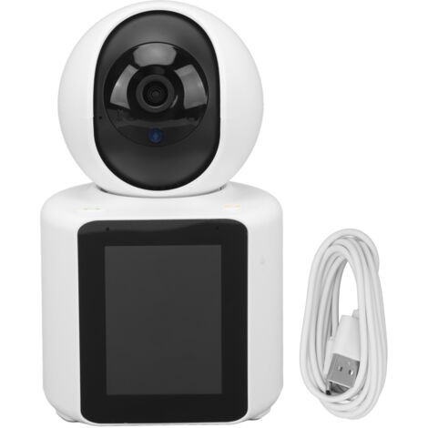 Decdeal Smart Security Camera Night Vision Motion Motion DÉTECTION 2 voies VIDÉO ONE TOCH CALLAGE 2,8 pouces IPS Écran double microphone Baby Monitor for Home Indoor