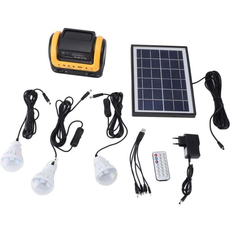 Image of Decdeal Solarstromgenerator, tragbare 5000-mAh-Station mit Panel für Notfallcamping