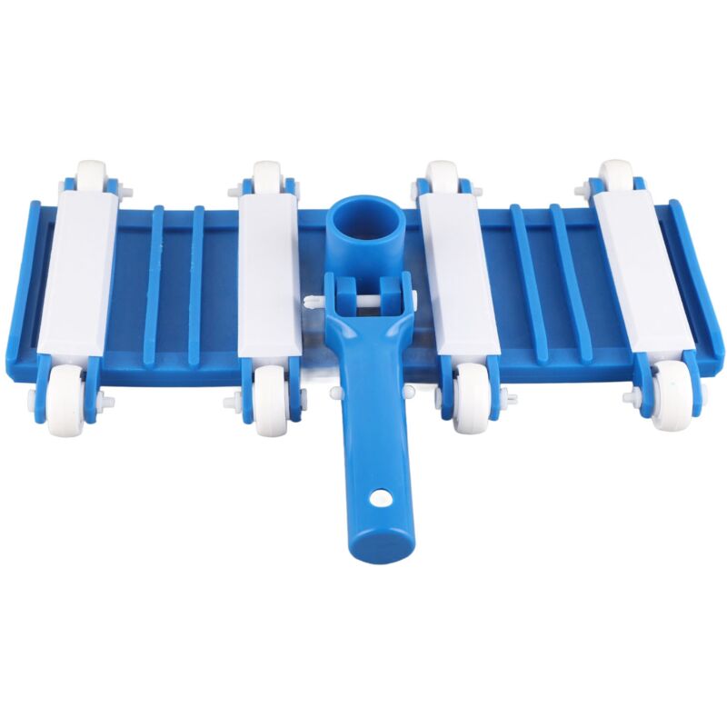 Tête d'Aspiration Piscine 14' avec Roues pvc et Manche Réglable - Decdeal