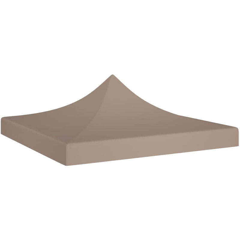 Decdeal - Toit de tente de réception 3x3 m Taupe 270 g/m²