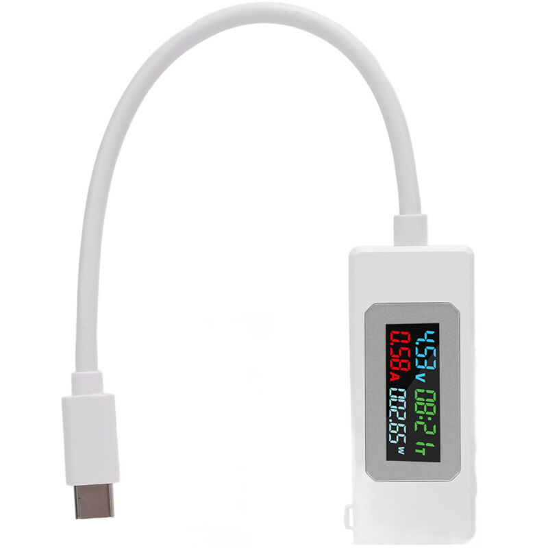 Image of Decdeal USB C-Tester 4-30 V 0-6,5A Spannungsstrom Stromkapazität Arbeitszeit Ladegerät Detektor