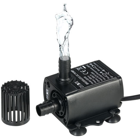 Decdeal USB DC5V 4.8W ultra-silencieux Pompe submersible brushless eau Fontaine Aquarium 300L Circulant / H 300cm Lift