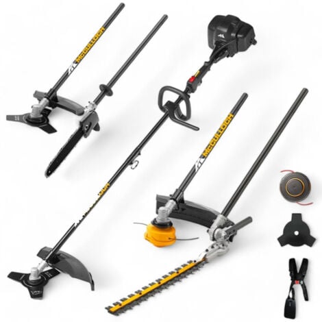 Decespugliatore leggero professionale a scoppio 33cc con accessori 4in1  intercambiabili con motosega e tagliasiepi B33PS