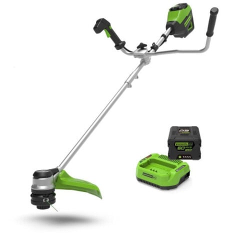 Decespugliatore senza spazzole 40cm 60V GREENWORKS - Batteria 4,0 Ah - Caricabatteria - GD60BCBK4