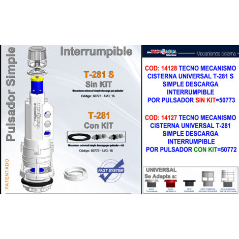 Déchargeur de citerne Tecno Baja T281S Décharge simple xPUL Sinkit