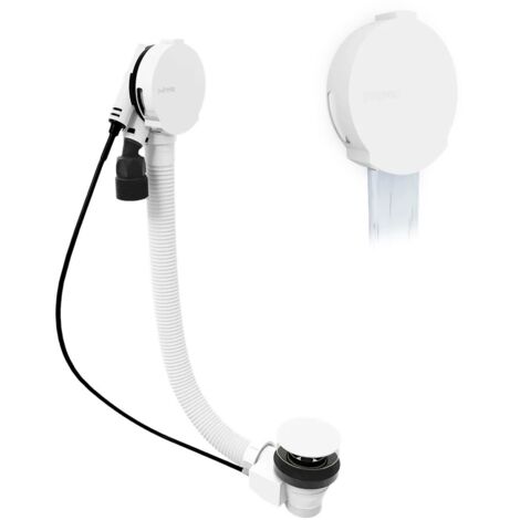 Déchets de douche (L) 1200mm, Plug 72mm, blanc