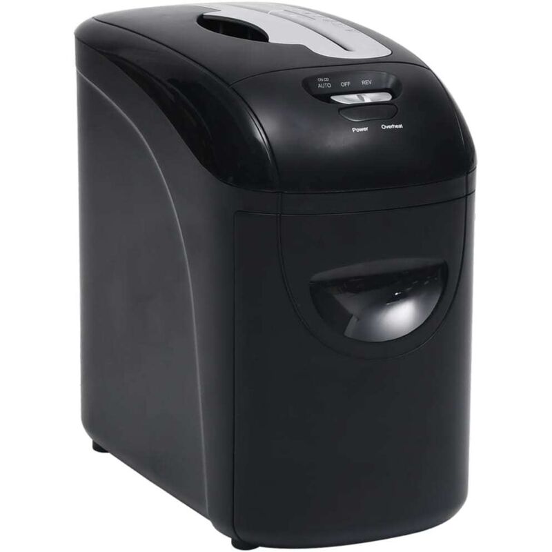 Vidaxl - Déchiqueteuse de papier 10 feuilles à micro-coupe Noir