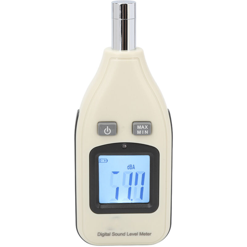 Décibelmètre, plage de 30 à 130 DB, écran rétroéclairé, sonomètre pour usage domestique et de bureau