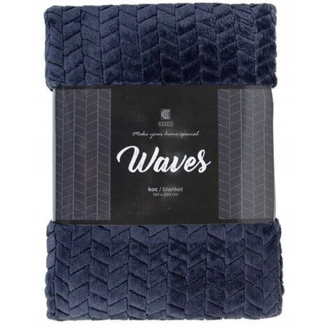 Decke 150x200 Wellen Graphit Home & You
