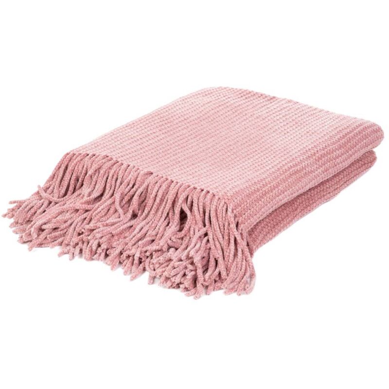 Decke Chenille Chenille Rosa 130x170 Cm 856032