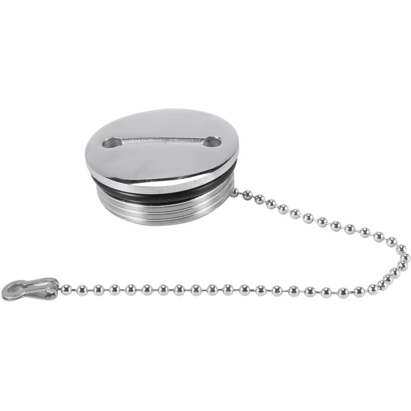 Image of Tlily - Deckel für Boots Deck FüLler mit Kette Rostfreier Stahl Kraftstoff Wasser Gas