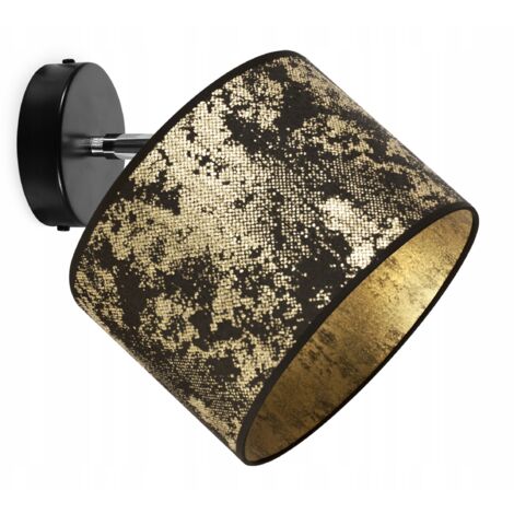 Decken-Hängelampe, Wandlampe, Lampenschirm, Goldmuster