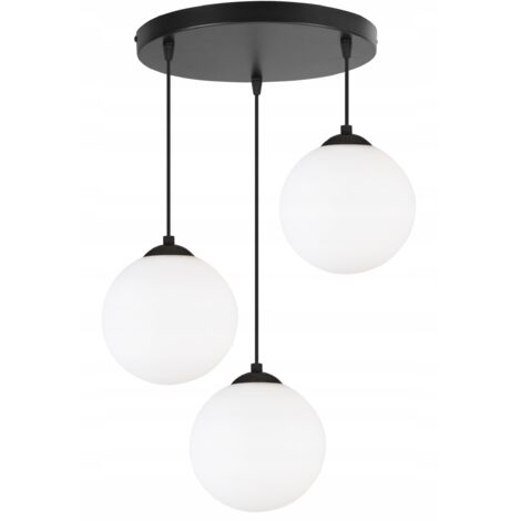 DECKENHÄNGELAMPE, KUGEL, SCHWARZ, LED, 15cm
