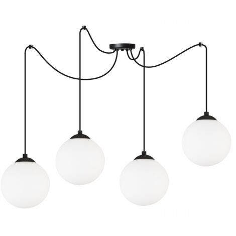DECKENHÄNGELAMPE SPIDER BALL SCHWARZ LED 15cm