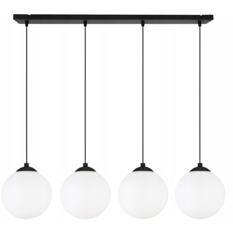 DECKENHÄNGELAMPE STRIP BALL SCHWARZ LED 15cm