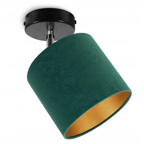 DECKENHÄNGELAMPE, WANDLEUCHTE, GOLDENER SAMT