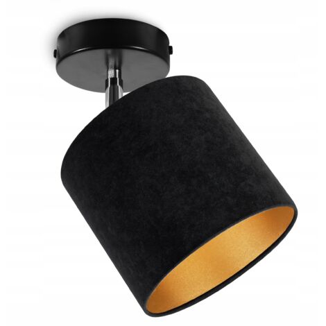 DECKENHÄNGELAMPE, WANDLEUCHTE, GOLDENER SAMT