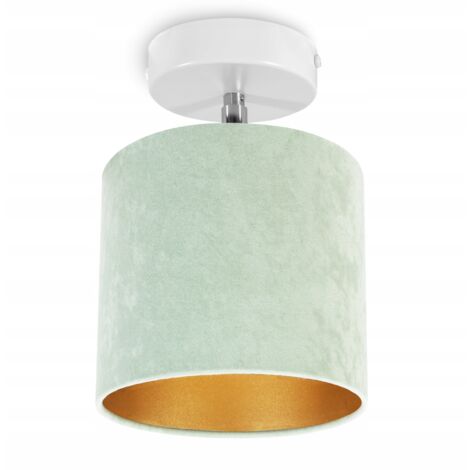 DECKENHÄNGELAMPE, WANDLEUCHTE, GOLDENER SAMT