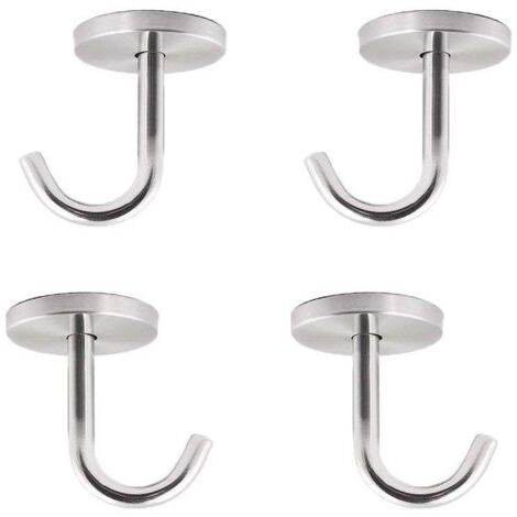 Deckenhaken aus Edelstahl zum Einschrauben, Kleiderhaken (2 Zoll, 4er-Pack)
