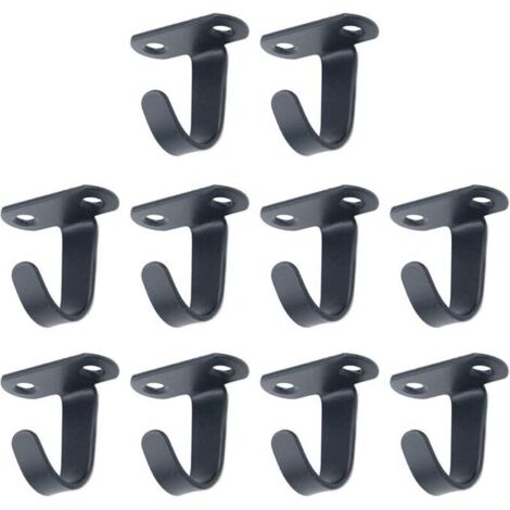Deckenhaken zum Einschrauben, Edelstahl, robuster Haken für Handtücher/Bademäntel unter Regalen, Haken