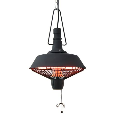 Deckenheizstrahler Indus 2100 W Halogen Schwarz RSH16 Sunred