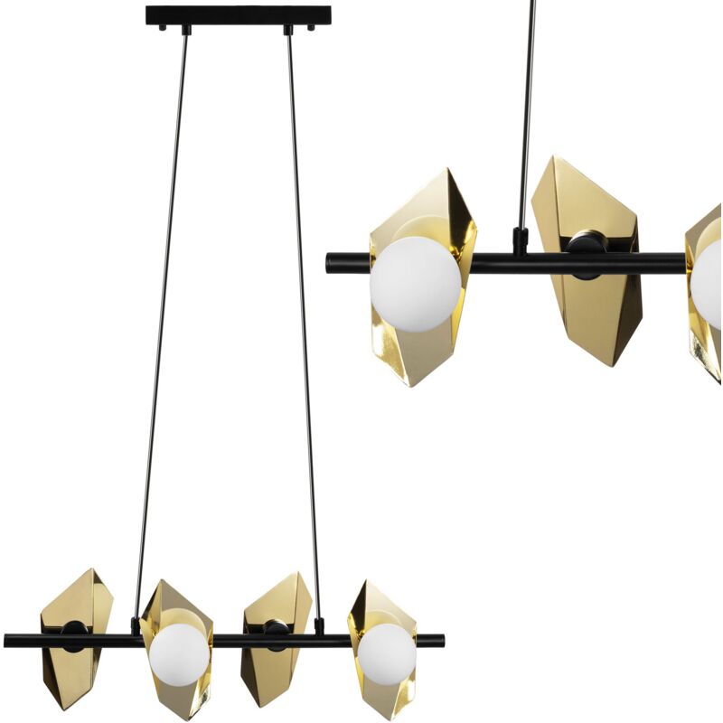 Toolight - Deckenlampe App1412-cp Black Gold