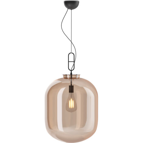 Deckenlampe aus Kristall - Pendelleuchte - Groß - Grau Bernstein
