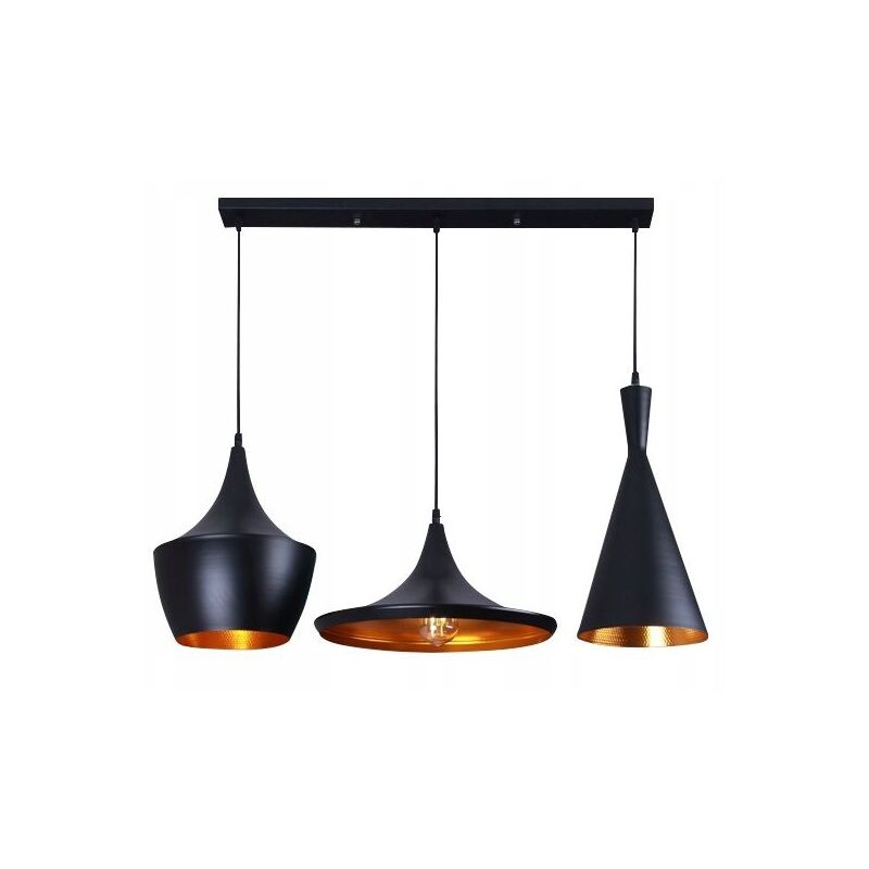 Toolight - Deckenlampe Costa Set Cp Black