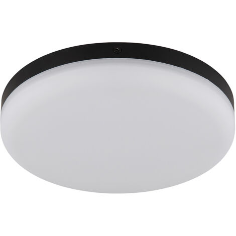 Deckenlampe Deckenleuchte LED Wohnzimmerlampe rund Flurleuchte schwarz D 12 cm