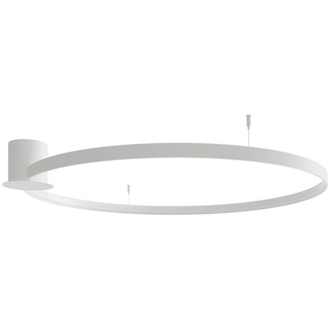Deckenlampe Design Deckenleuchte LED Wohnzimmerlampe Ring Esszimmerleuchte weiß