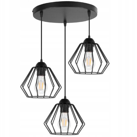 DECKENLAMPE HÄNGELAMPE KRONLEUCHTER DIAMOND LED LOFT