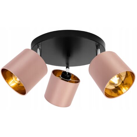 DECKENLAMPE HÄNGELAMPE KRONLEUCHTER GOLDEN LED PLAFON