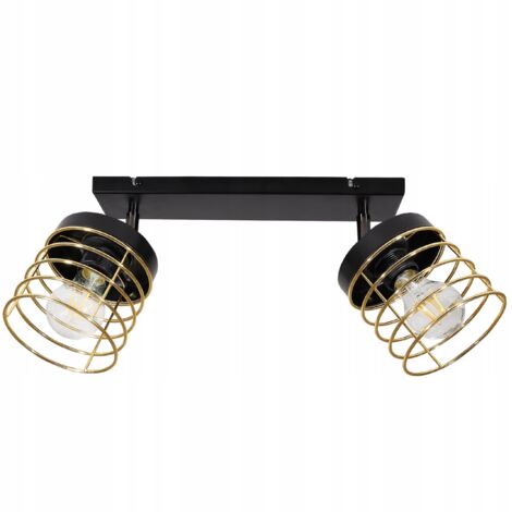 DECKENLAMPE HÄNGELAMPE KRONLEUCHTER GOLDEN LED PLAFON