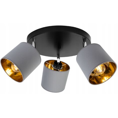 DECKENLAMPE HÄNGELAMPE KRONLEUCHTER GOLDEN LED PLAFON