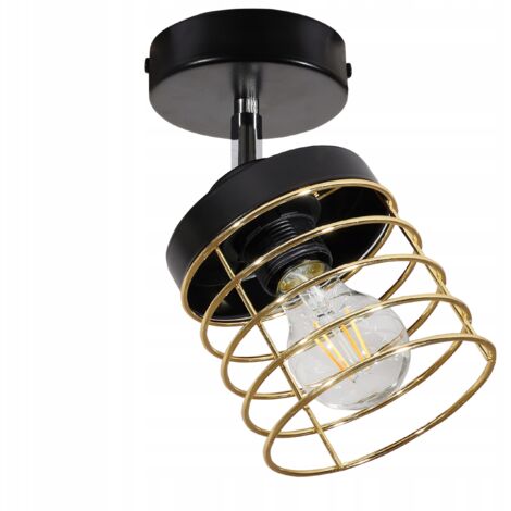 DECKENLAMPE HÄNGELAMPE KRONLEUCHTER GOLDEN LED PLAFON