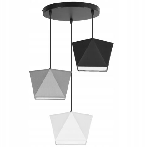 DECKENLAMPE HÄNGELEUCHTE KRONLEUCHTER DIAMANT LAMPENSCHIRM LED