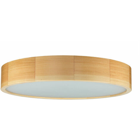 Deckenlampe Holz rund 47 cm Wohnzimmer Flur - Kiefer