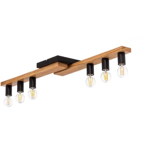 Deckenlampe "Laurent" aus Holz für Wohnzimmer & Esszimmer von Envostar
