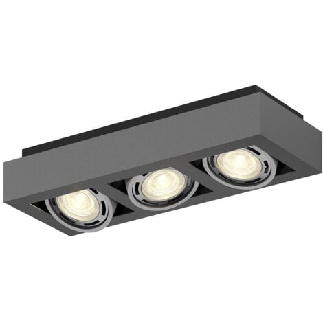 Taklampa "Ronka" aus aluminium / grå / zink für vardagsrum / matsal von Arcchio