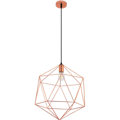 Deckenlampe - Vintage-Design Pendelleuchte - Lara Roségold