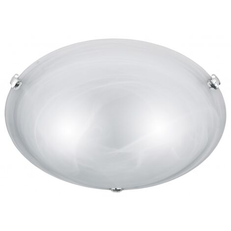 Deckenleuchte 2-flammig Adrian Weißglas Ø40 cm Trio Lighting