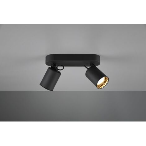 Deckenleuchte 2 verstellbare GU10 Strahler Pago Nero Trio Lighting