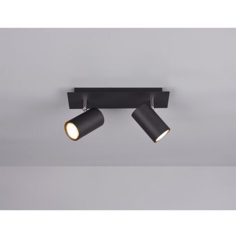 Deckenleuchte 2 verstellbare Strahler Marley Black Trio Lighting