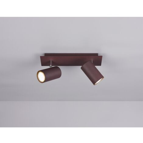 Deckenleuchte 2 verstellbare Strahler Marley Ruggine Trio Lighting