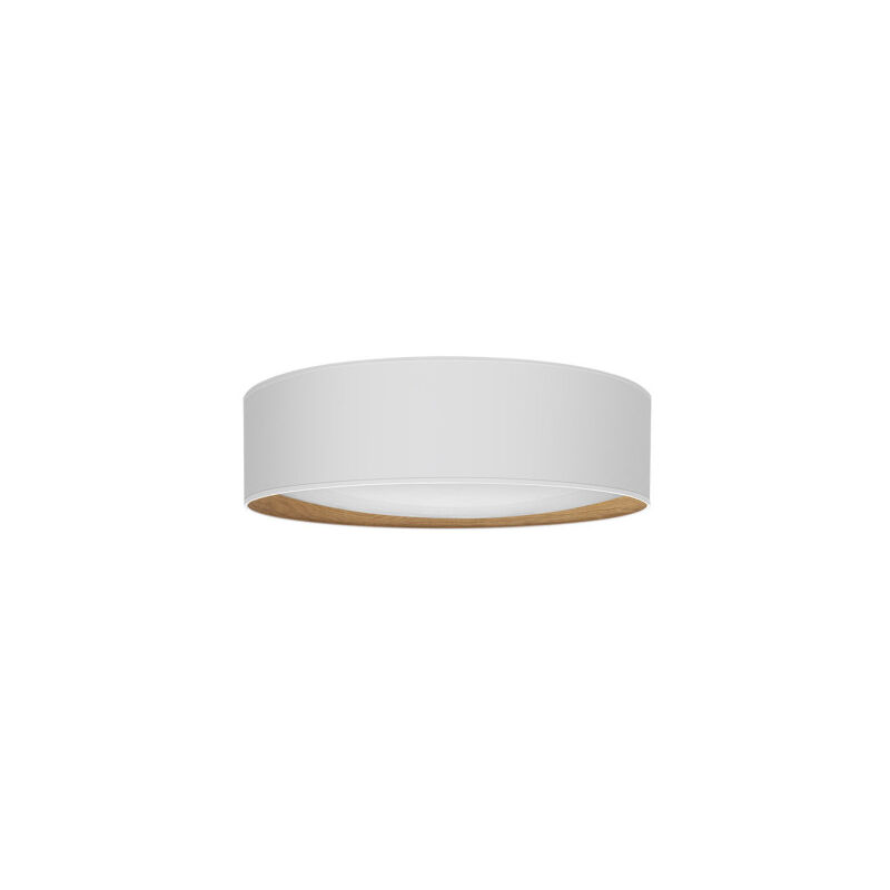 Fabrilamp - Tania 96w Deckenleuchte Weiß/Weiß Holz 14x60x60 Cm 7488lm 3000k,4000k,6500k